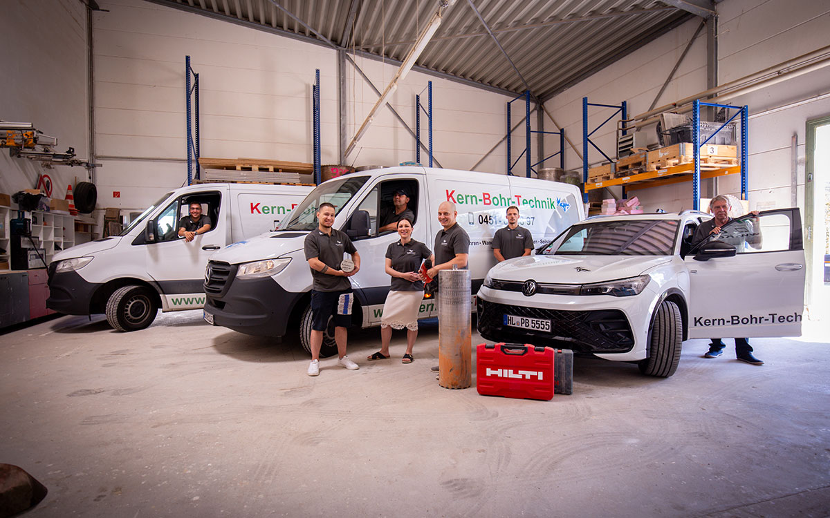 Das Team von Kern-Bohr-Technik GmbH Lübeck.